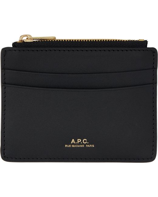 A.P.C. Black Zip Wallet