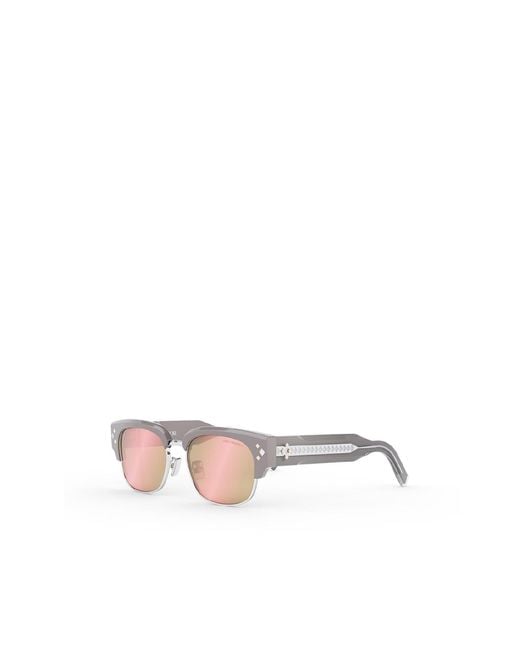 Dior Pink Geometric Frame Sunglasses