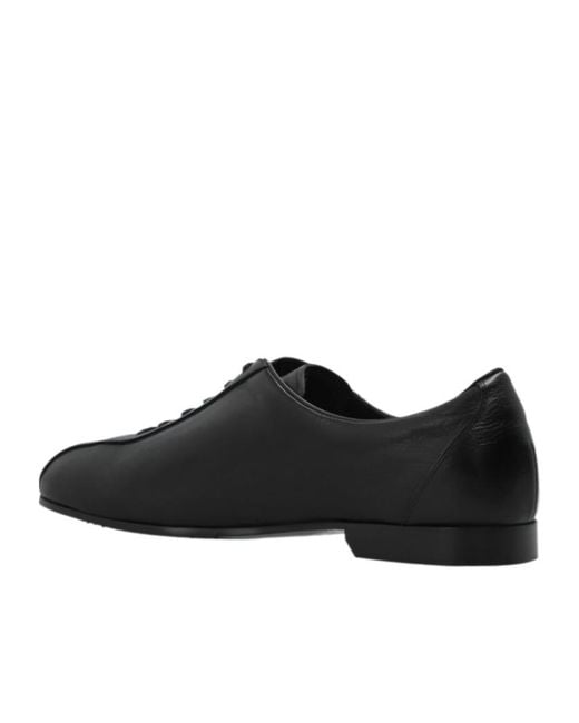 Jil Sander Black Minimal Lace-Up Shoes for men