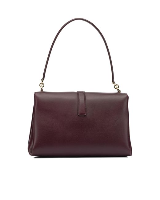 Ferragamo Purple Flap Shoulder Bag