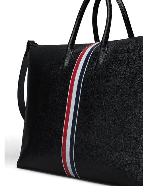 Thom Browne Black Duffle Bag for men