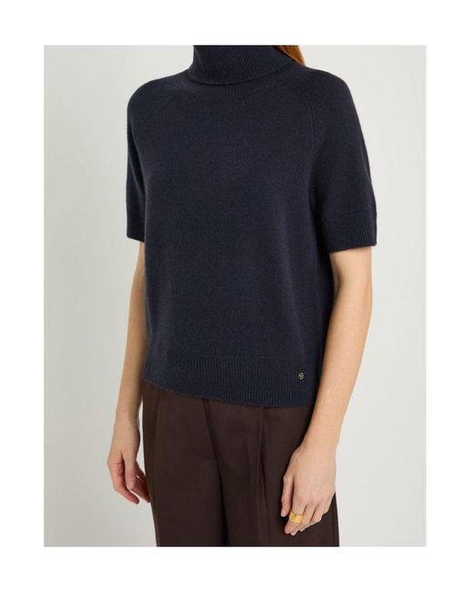 Anine Bing Blue Turtleneck Sweater