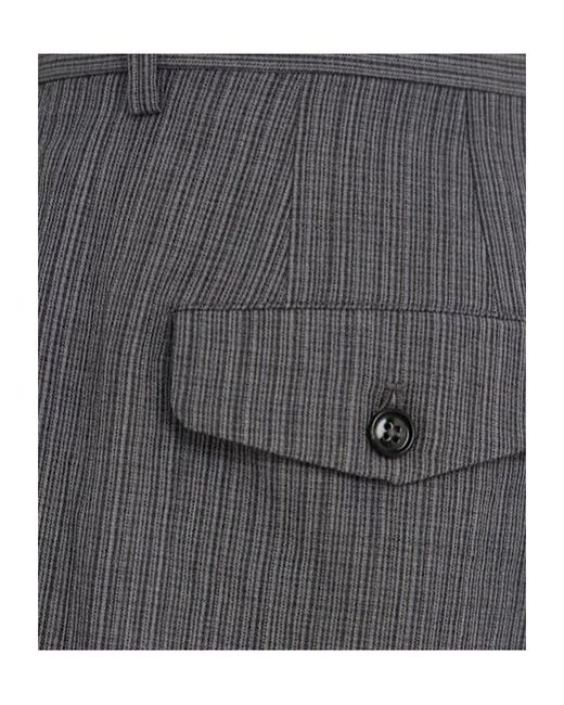 Ann Demeulemeester Gray Leek Relaxed Wool Blend Bootcut Pants for men