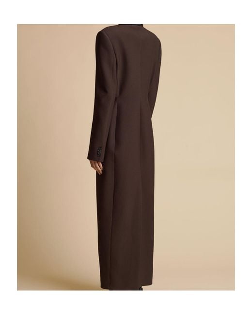 Khaite Black Bellow Single-Breasted Long Coat