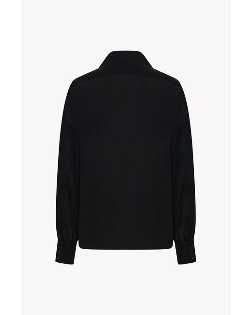 The Row Black Button-Down Shirt