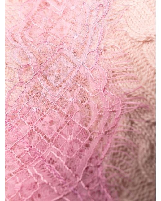 Stella McCartney Pink Stitched Knitted Wool Dress