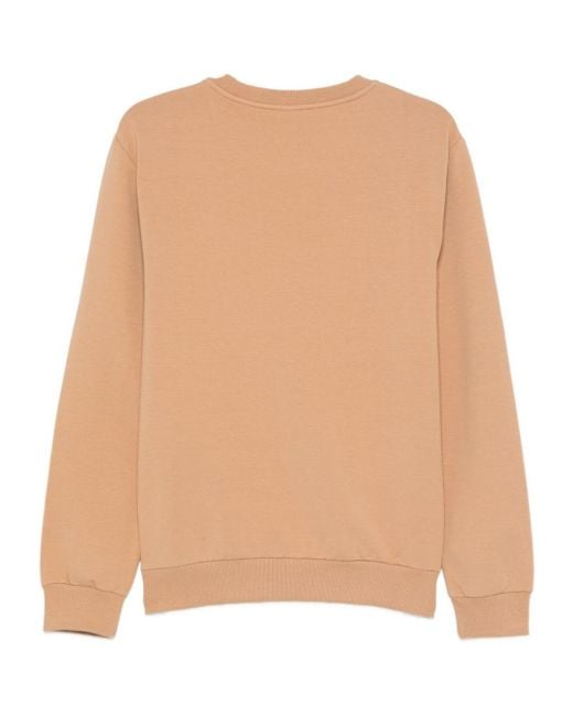 Moschino Natural Long-Sleeved Sweatshirt for men