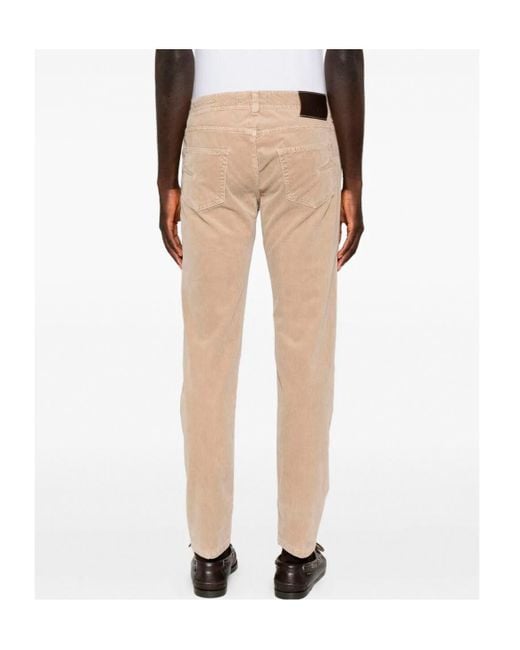 Barba Napoli Natural Five Pocket Jeans for men