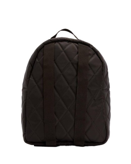Barbour Black Quilted Backpack