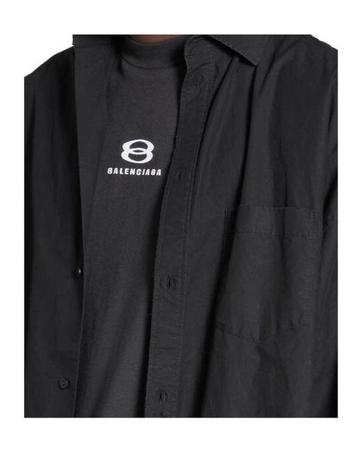 Balenciaga Gray Unity Sports Icon Layered Oversized Shirt for men