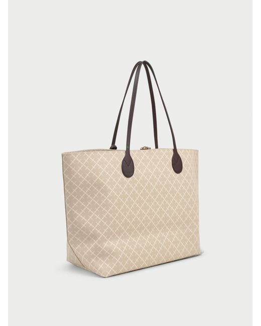 By Malene Birger Natural Abi Monogram-Print Tote Bag