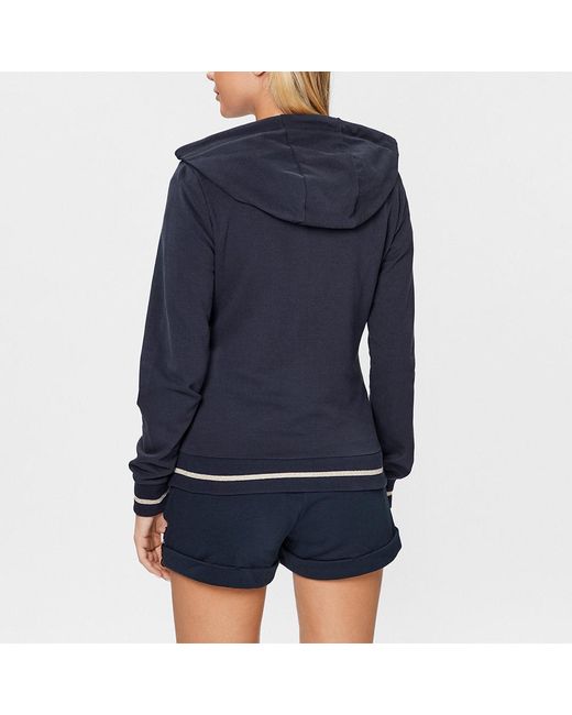 EA7 Blue Core Lady Zip-Up Hoodie