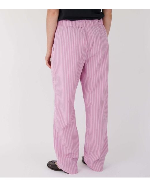 Tekla Pink Striped Pajamas for men
