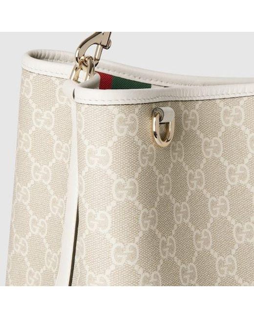 Gucci Natural Gg Emblem Small Shoulder Bag