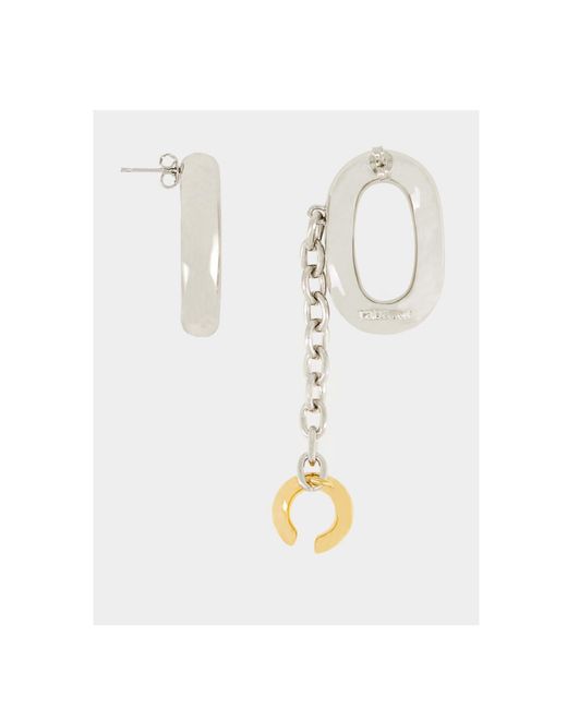 Rabanne White Xl Link Earrings