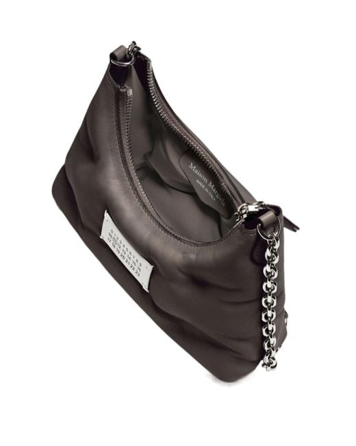 Maison Margiela White Micro Glam Slam Zipped Shoulder Bag