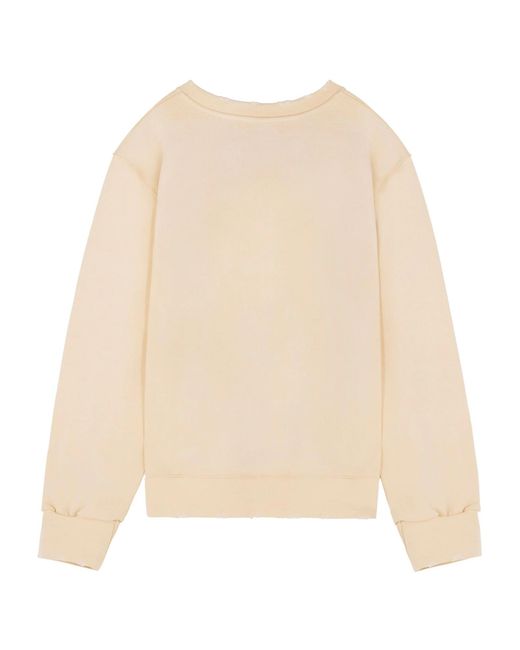 Barrow Natural Logo Printed Crewneck Sweatshirt for men