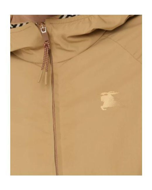 Burberry Natural Stretch Nylon Hooded Jacket