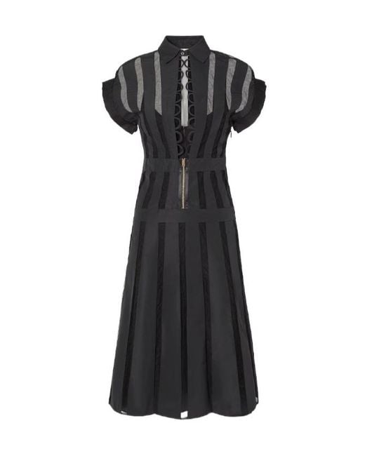Fendi Black Faille Dress