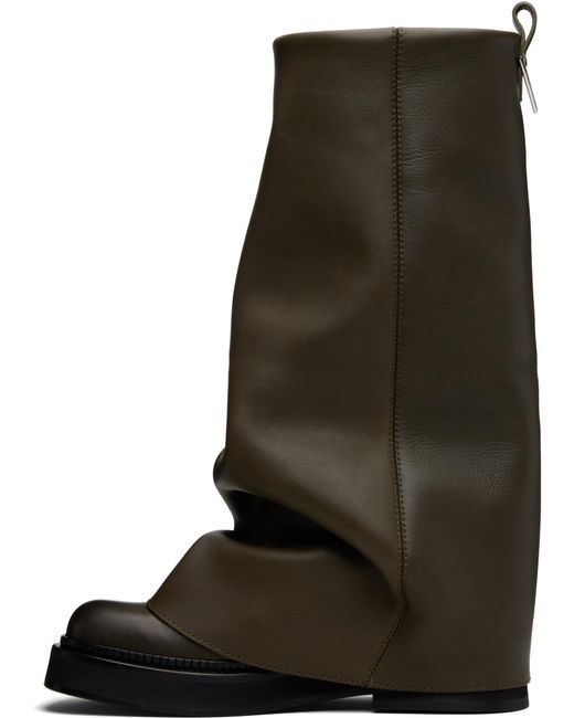 The Attico Black Robin Combat Boots