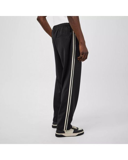 Represent Black Stripe Track Pants for men