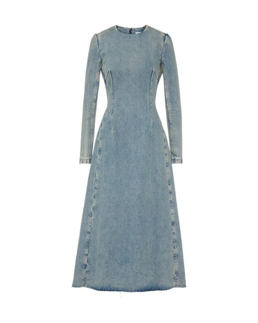 Maison Margiela Blue Denim Midi Dress