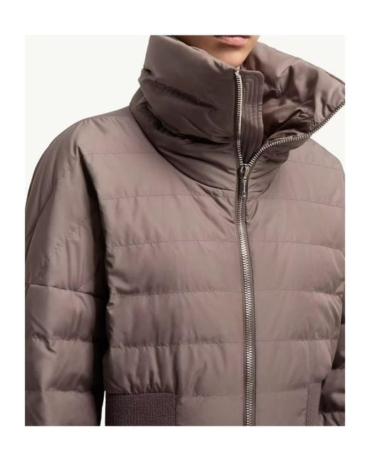 Moncler Brown Moncler Rick Owens Cropped Down Jacket