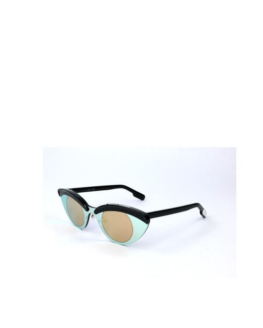 KENZO White Matching Logo Sunglasses