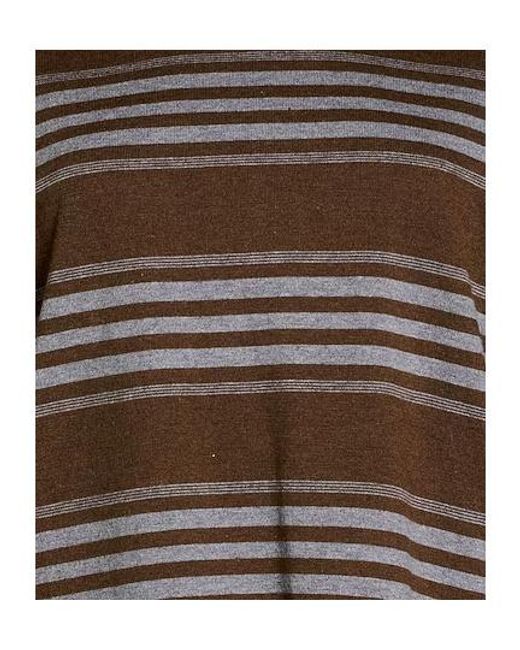 Marni Brown Striped Knit Sweater