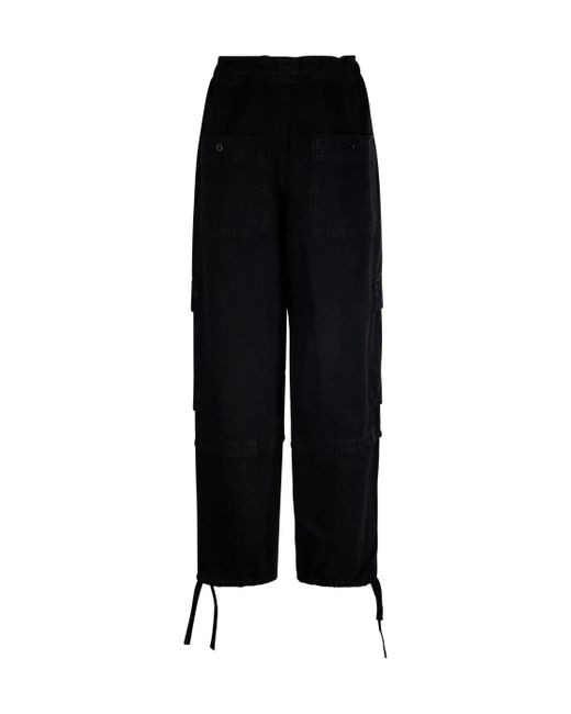 Isabel Marant Black Ivy Tapered Cargo Jeans