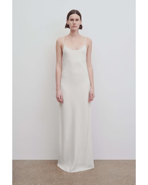The Row White Logo Dress