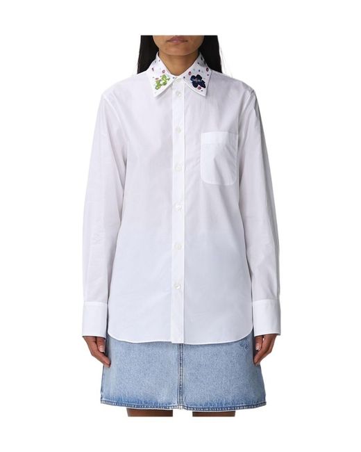 Marni White Long-Sleeved Shirt