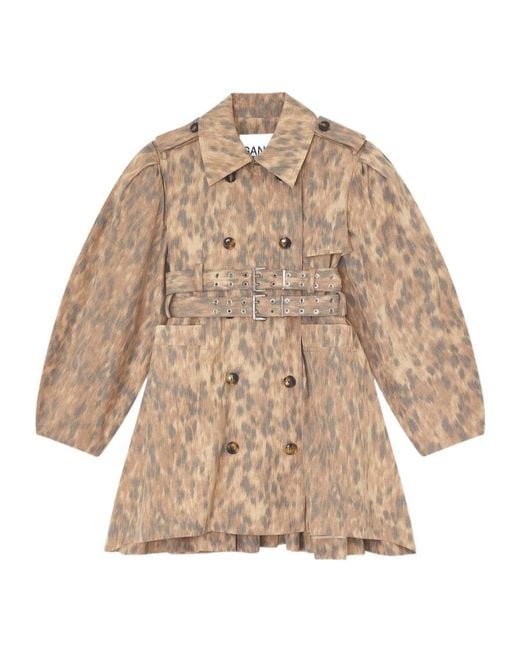 Ganni Natural Trench Coat