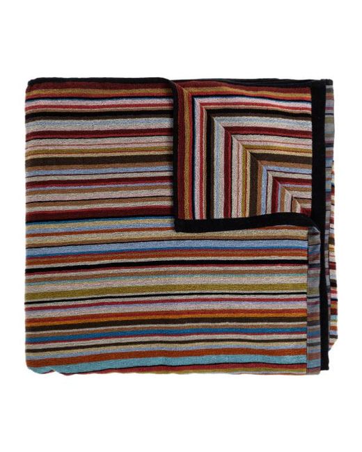 Paul Smith Black Striped Bath Towel for men
