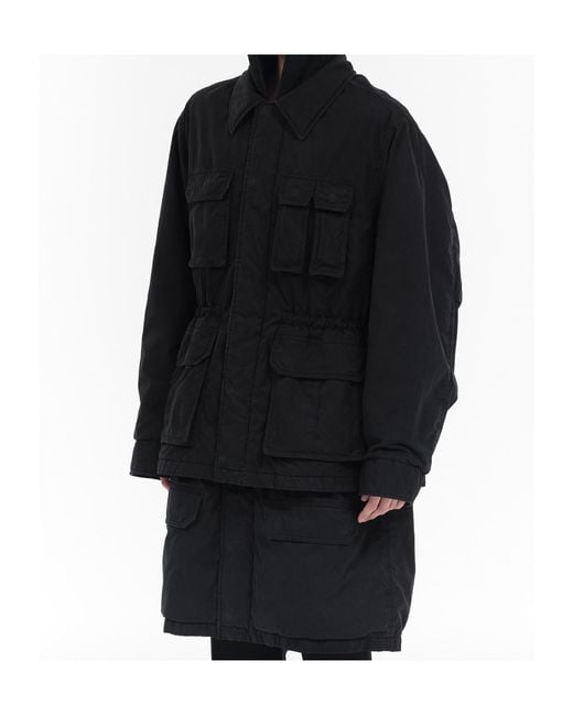 we11done Black Cap Field Jacket for men