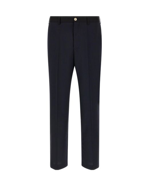Marni Blue Tropical Straight-Leg Pants for men