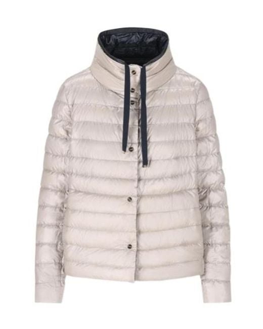 Herno Blue Reversible Hooded Down Jacket