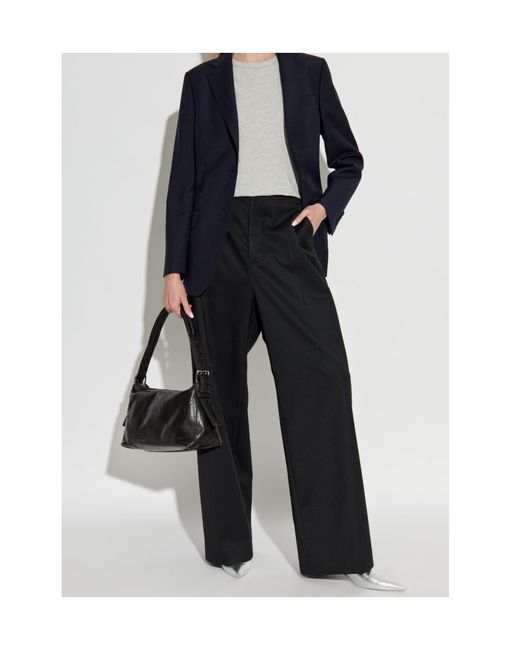 Officine Generale Blue Single-Breasted Blazer