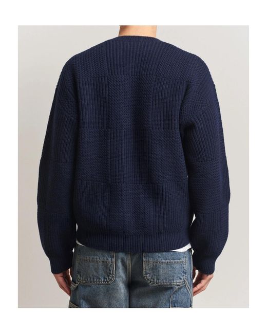 Carhartt Blue Bishop Knitted Sweater Dark for men