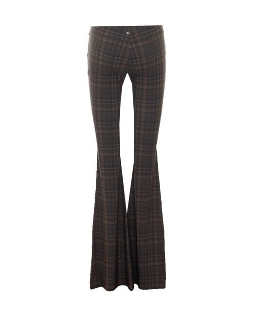 Aniye By Black Checked Casual Trousers