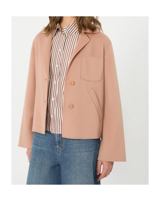 Weekend by Maxmara Pink Wool Casual Jacket