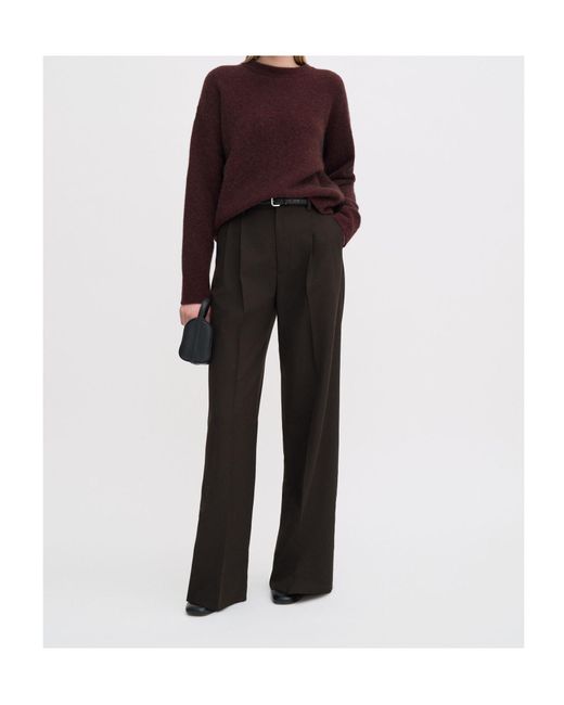Filippa K Purple Wool Yak Crewneck Sweater