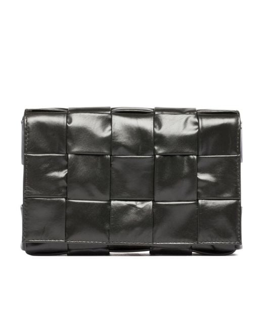 Bottega Veneta Black Cassette Small Messenger Bag for men