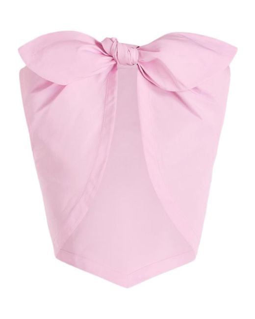 Patou Pink Scarf Faille Top
