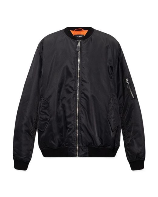 Raf Simons Blue Detached-Print Bomber Jacket for men