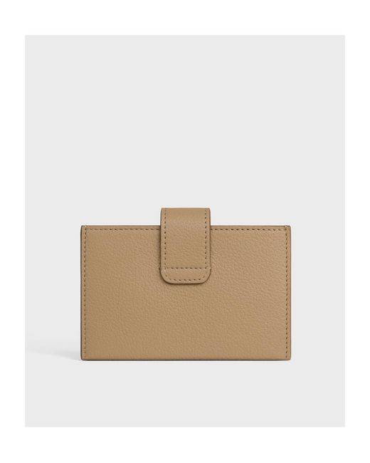 Céline Natural Accordeon Card Holder
