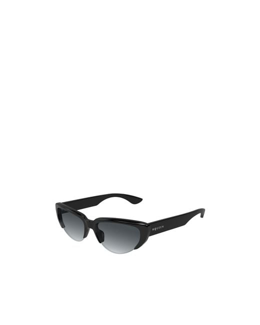 McQueen White Eyewear Cat-Eye Frame Sunglasses