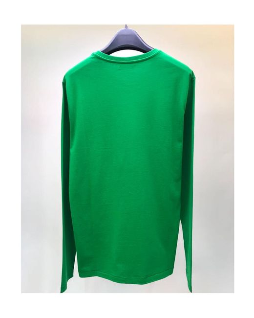 Iceberg Green T-Shirt With Round Neck And Long Sleeves for men