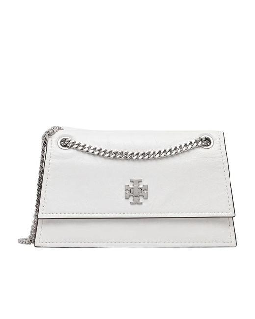 Tory Burch White Kira Small Crossbody Bag
