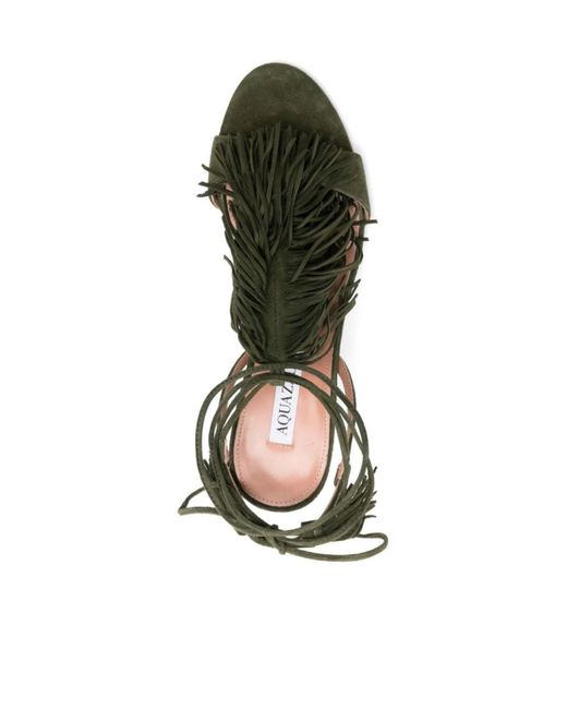 Aquazzura Green Gytane High Heel Sandals